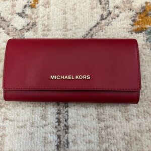 MICHAEL Michael Kors red wallet